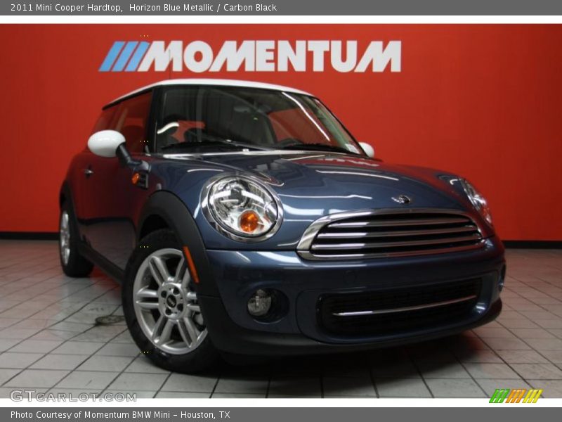 Horizon Blue Metallic / Carbon Black 2011 Mini Cooper Hardtop