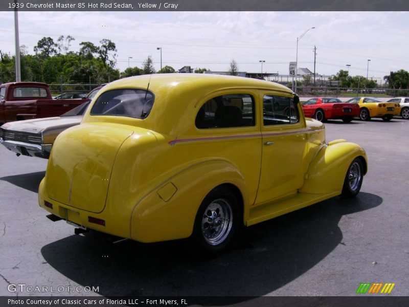 Yellow / Gray 1939 Chevrolet Master 85 Hot Rod Sedan