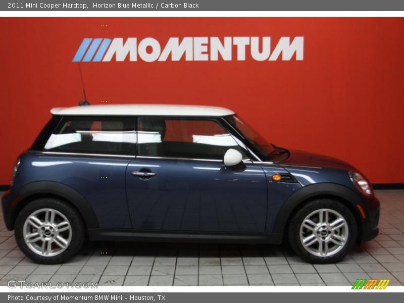 Horizon Blue Metallic / Carbon Black 2011 Mini Cooper Hardtop