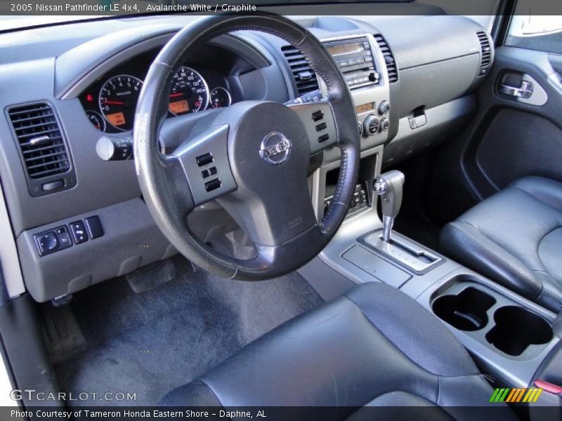 Avalanche White / Graphite 2005 Nissan Pathfinder LE 4x4