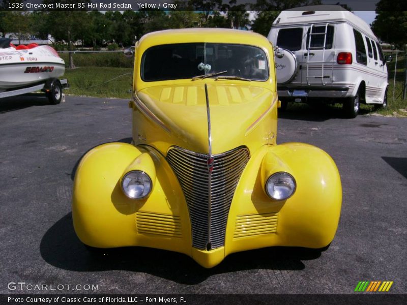 Yellow / Gray 1939 Chevrolet Master 85 Hot Rod Sedan