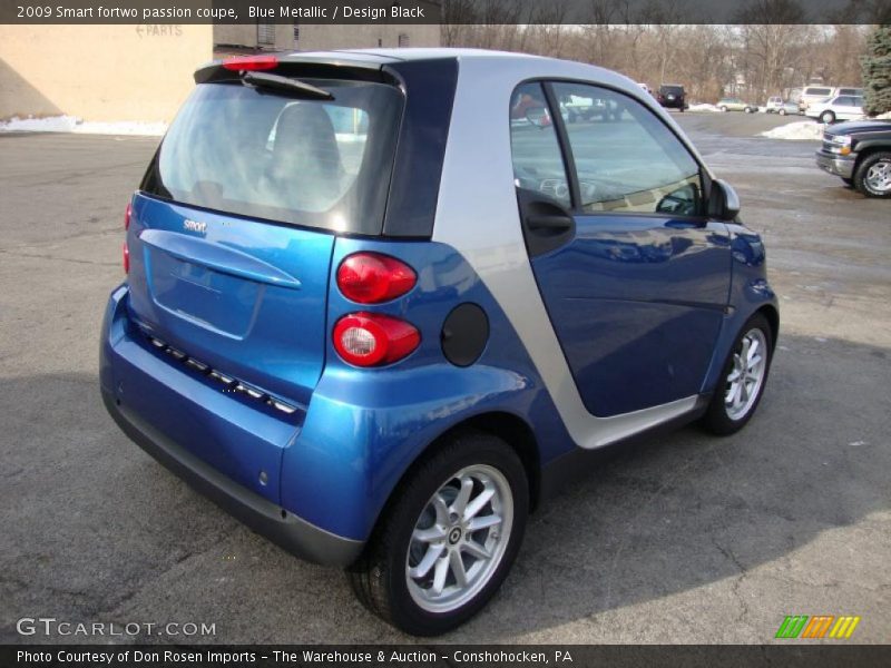 Blue Metallic / Design Black 2009 Smart fortwo passion coupe