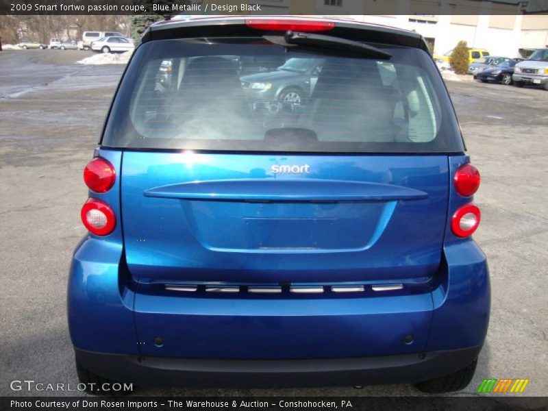 Blue Metallic / Design Black 2009 Smart fortwo passion coupe