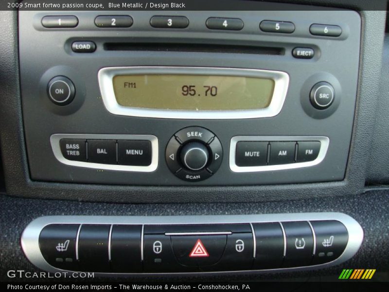 Controls of 2009 fortwo passion coupe