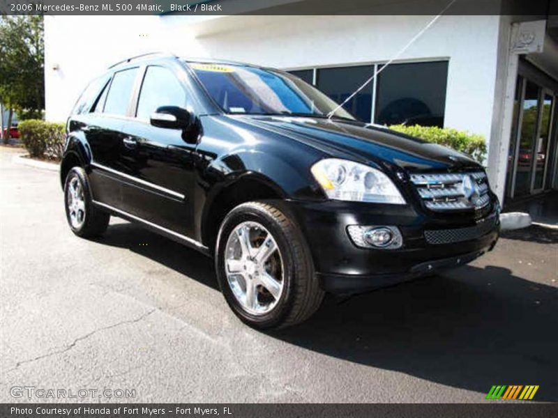 Black / Black 2006 Mercedes-Benz ML 500 4Matic