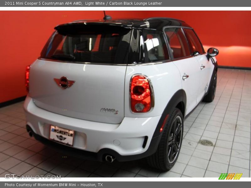Light White / Carbon Black Lounge Leather 2011 Mini Cooper S Countryman All4 AWD