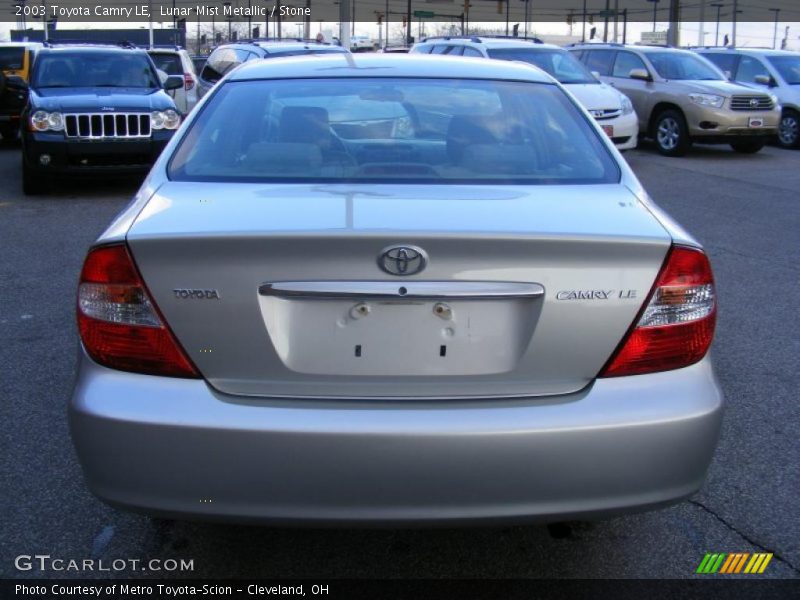Lunar Mist Metallic / Stone 2003 Toyota Camry LE