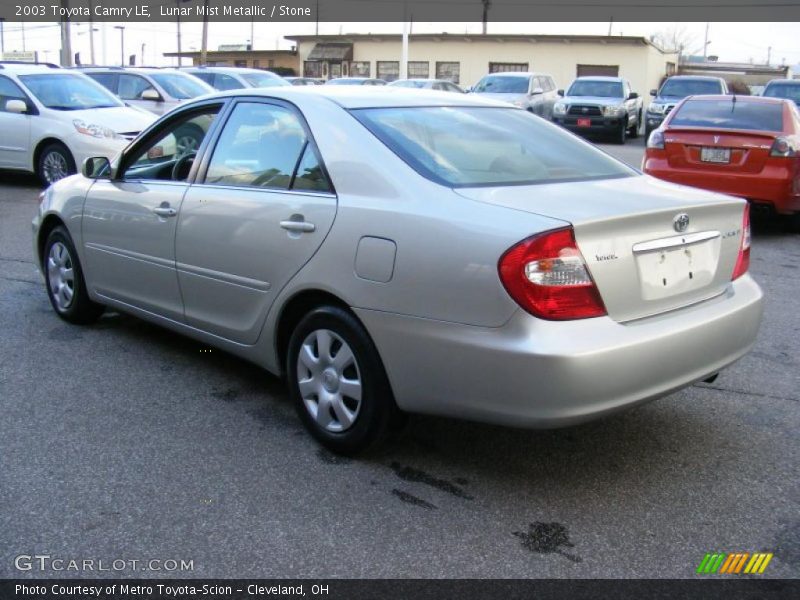 Lunar Mist Metallic / Stone 2003 Toyota Camry LE