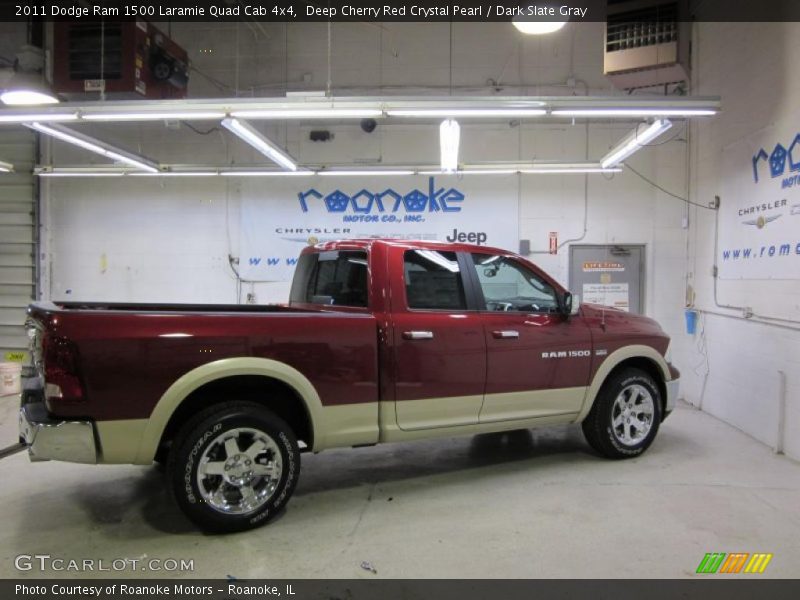 Deep Cherry Red Crystal Pearl / Dark Slate Gray 2011 Dodge Ram 1500 Laramie Quad Cab 4x4