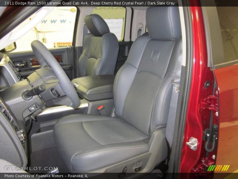 Deep Cherry Red Crystal Pearl / Dark Slate Gray 2011 Dodge Ram 1500 Laramie Quad Cab 4x4
