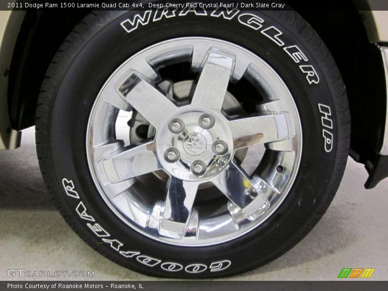 Deep Cherry Red Crystal Pearl / Dark Slate Gray 2011 Dodge Ram 1500 Laramie Quad Cab 4x4