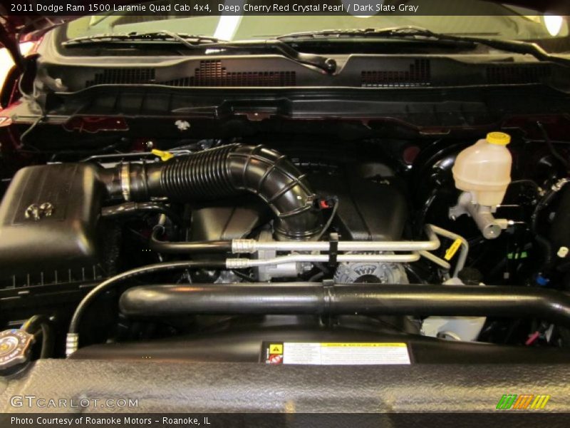 Deep Cherry Red Crystal Pearl / Dark Slate Gray 2011 Dodge Ram 1500 Laramie Quad Cab 4x4