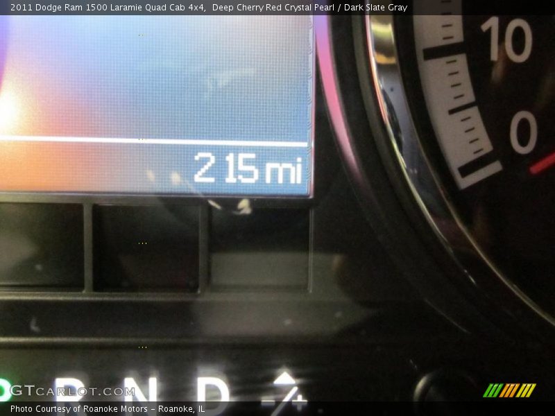 Deep Cherry Red Crystal Pearl / Dark Slate Gray 2011 Dodge Ram 1500 Laramie Quad Cab 4x4