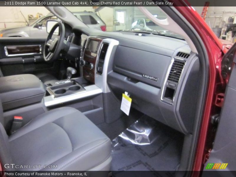 Deep Cherry Red Crystal Pearl / Dark Slate Gray 2011 Dodge Ram 1500 Laramie Quad Cab 4x4
