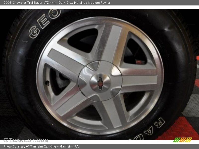 Dark Gray Metallic / Medium Pewter 2003 Chevrolet TrailBlazer LTZ 4x4