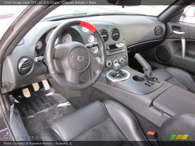 Black Interior - 2009 Viper SRT-10 ACR Coupe 