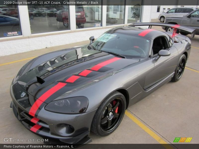 Graphite Metallic / Black 2009 Dodge Viper SRT-10 ACR Coupe