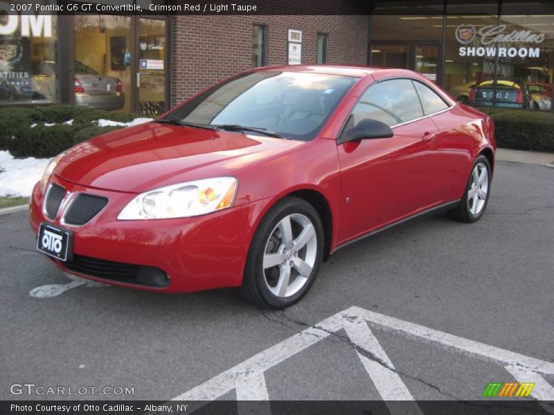 Crimson Red / Light Taupe 2007 Pontiac G6 GT Convertible