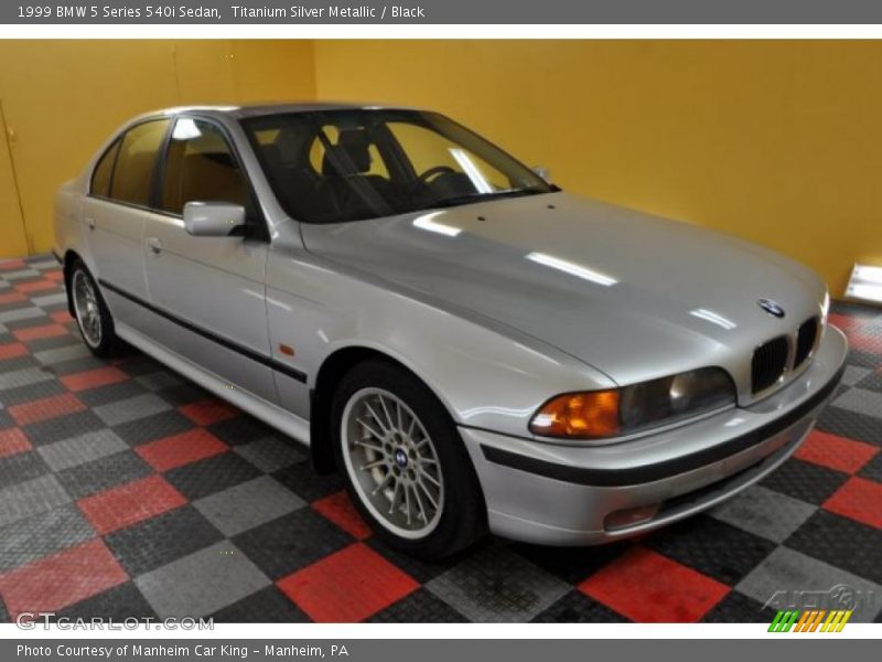 Titanium Silver Metallic / Black 1999 BMW 5 Series 540i Sedan