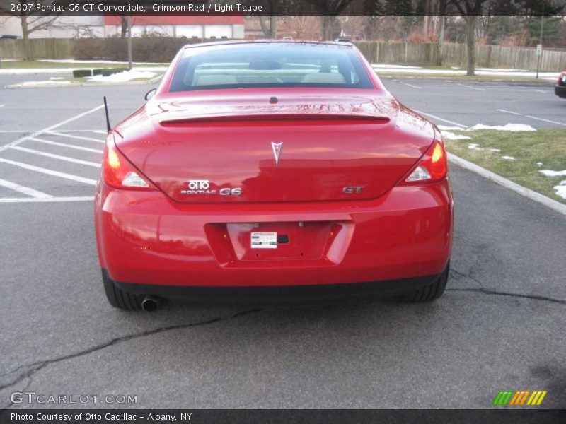 Crimson Red / Light Taupe 2007 Pontiac G6 GT Convertible