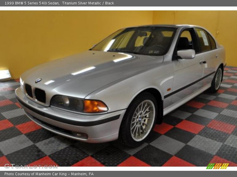 Titanium Silver Metallic / Black 1999 BMW 5 Series 540i Sedan