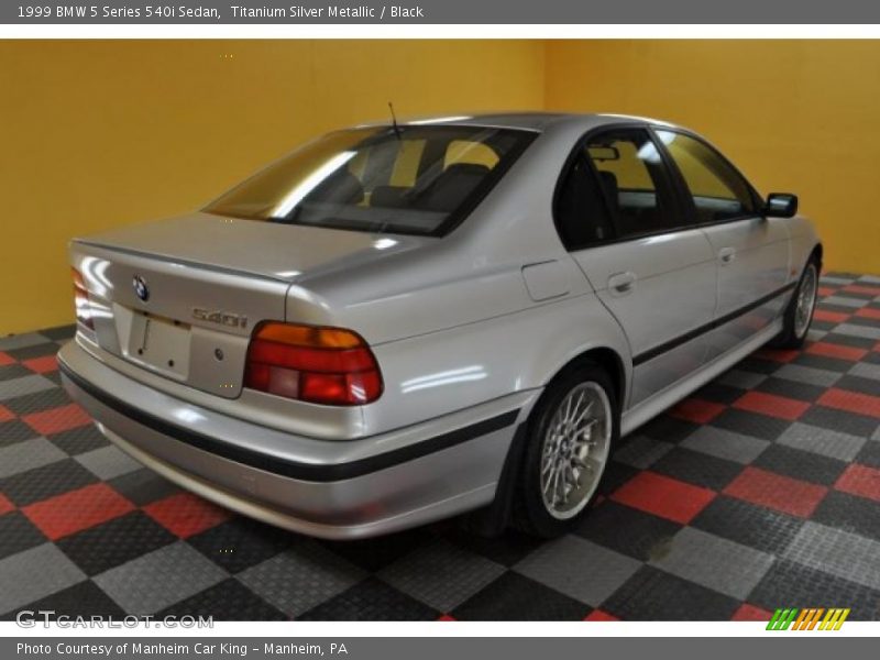 Titanium Silver Metallic / Black 1999 BMW 5 Series 540i Sedan