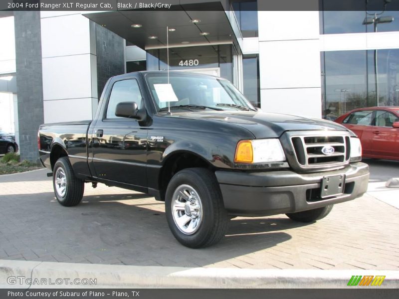 Black / Black/Gray 2004 Ford Ranger XLT Regular Cab