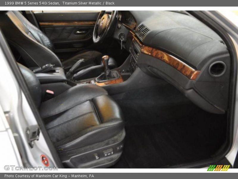 Titanium Silver Metallic / Black 1999 BMW 5 Series 540i Sedan