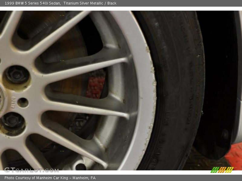 Titanium Silver Metallic / Black 1999 BMW 5 Series 540i Sedan