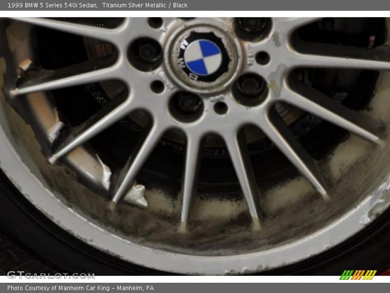 Titanium Silver Metallic / Black 1999 BMW 5 Series 540i Sedan