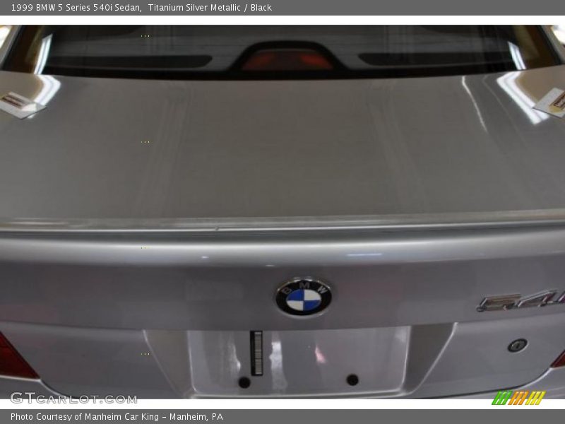 Titanium Silver Metallic / Black 1999 BMW 5 Series 540i Sedan