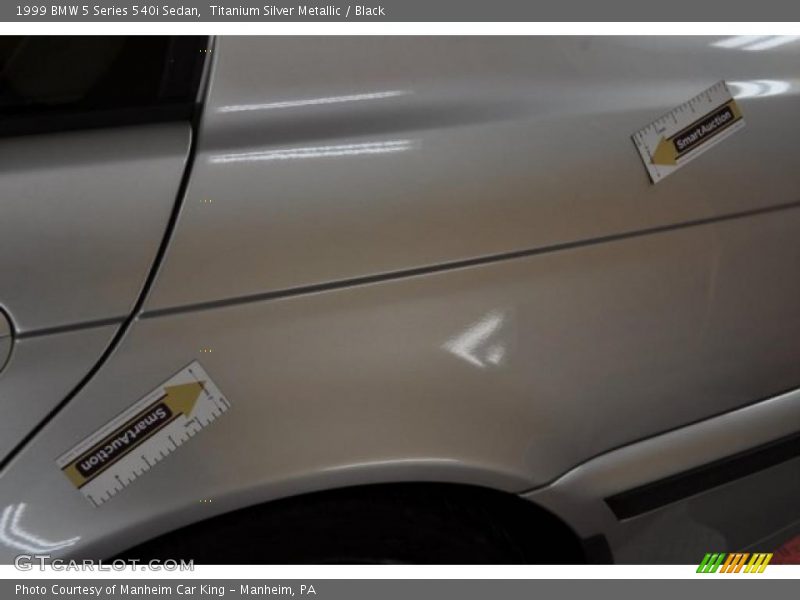 Titanium Silver Metallic / Black 1999 BMW 5 Series 540i Sedan