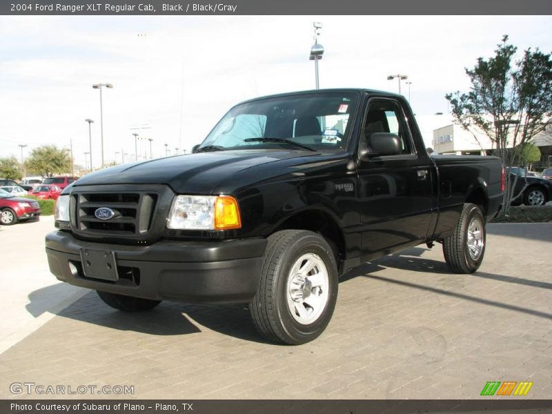 Black / Black/Gray 2004 Ford Ranger XLT Regular Cab