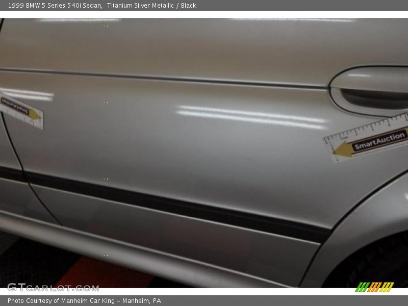 Titanium Silver Metallic / Black 1999 BMW 5 Series 540i Sedan
