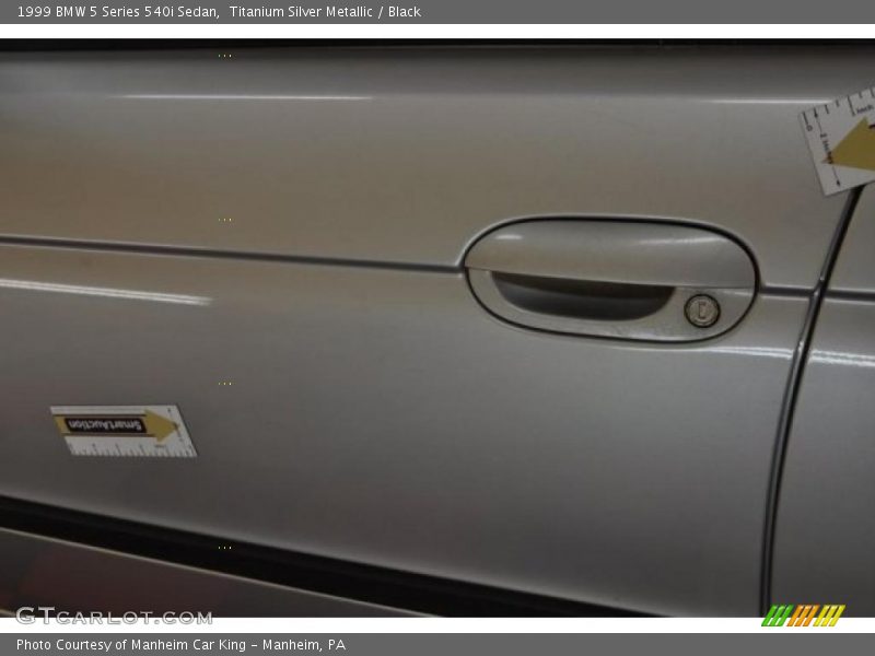 Titanium Silver Metallic / Black 1999 BMW 5 Series 540i Sedan