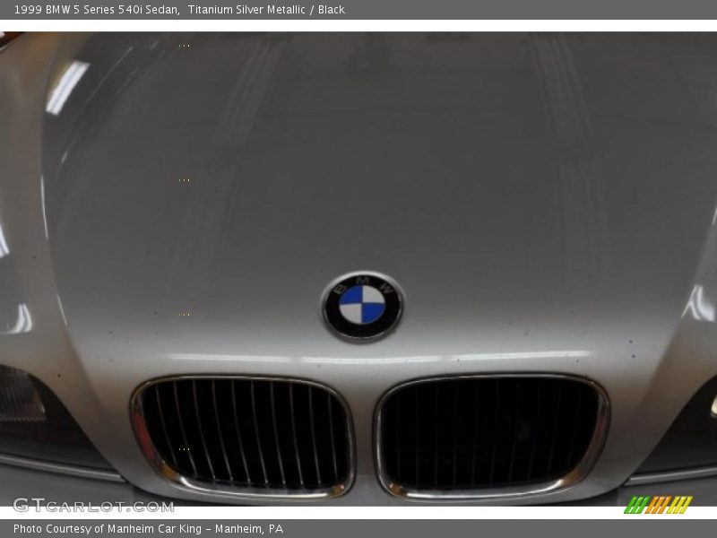 Titanium Silver Metallic / Black 1999 BMW 5 Series 540i Sedan
