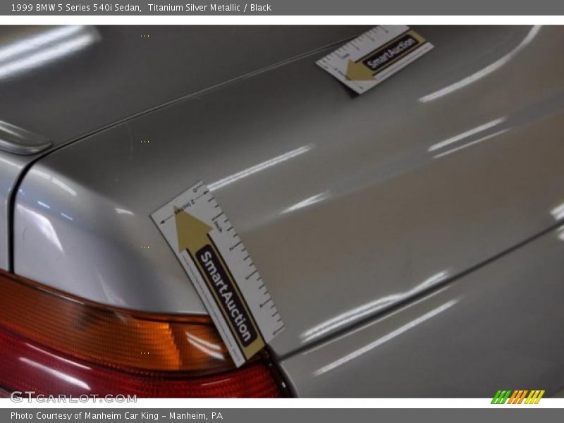 Titanium Silver Metallic / Black 1999 BMW 5 Series 540i Sedan