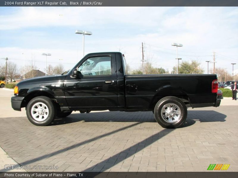 Black / Black/Gray 2004 Ford Ranger XLT Regular Cab