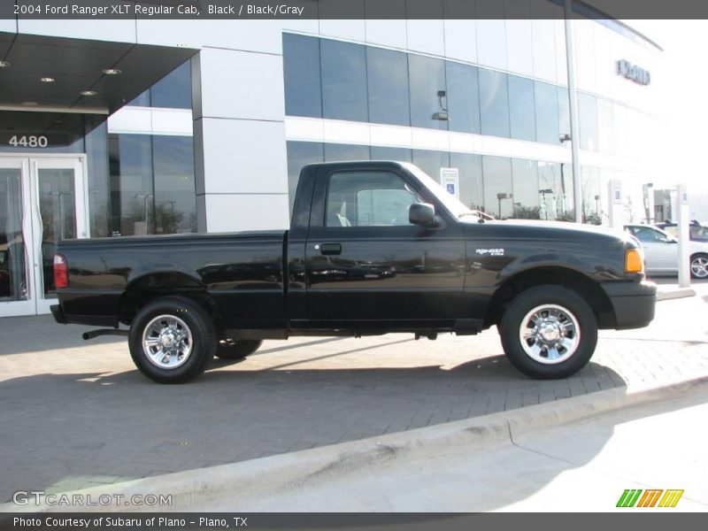 Black / Black/Gray 2004 Ford Ranger XLT Regular Cab