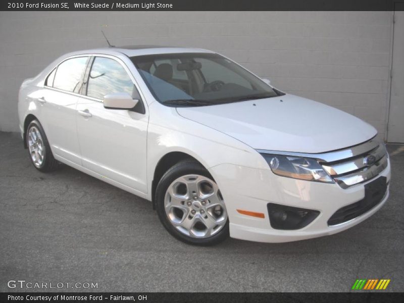 White Suede / Medium Light Stone 2010 Ford Fusion SE
