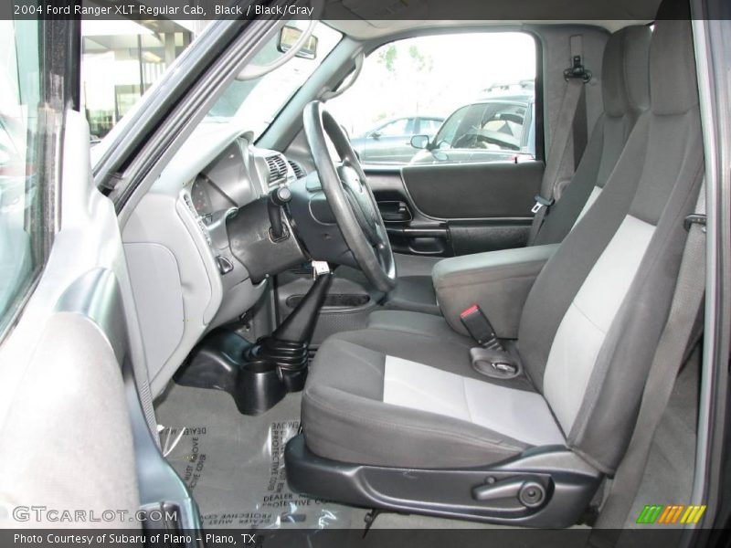 Black / Black/Gray 2004 Ford Ranger XLT Regular Cab