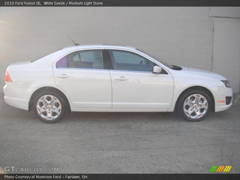 White Suede / Medium Light Stone 2010 Ford Fusion SE