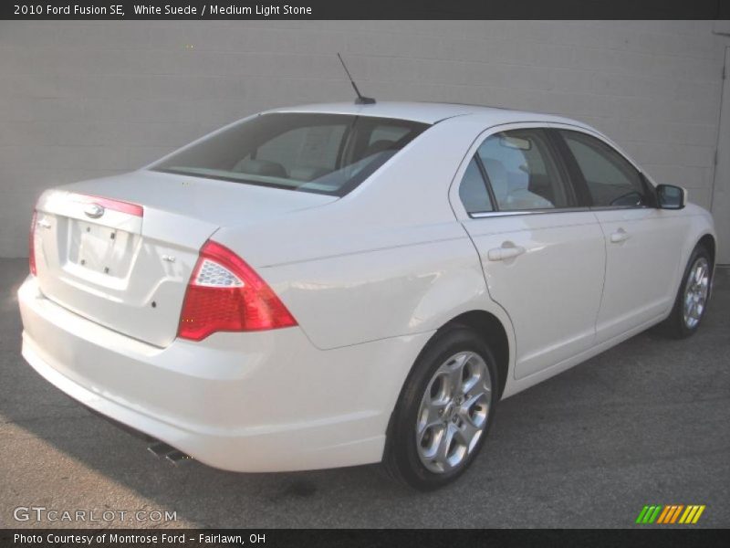 White Suede / Medium Light Stone 2010 Ford Fusion SE