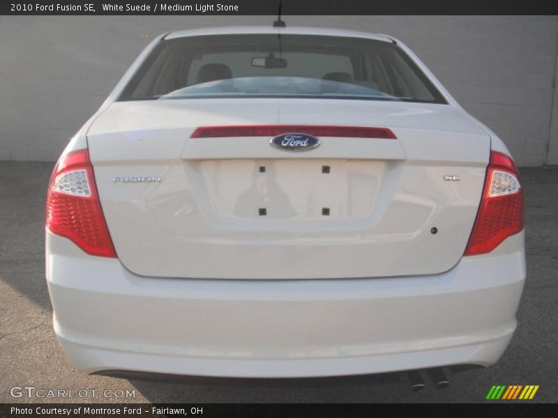 White Suede / Medium Light Stone 2010 Ford Fusion SE