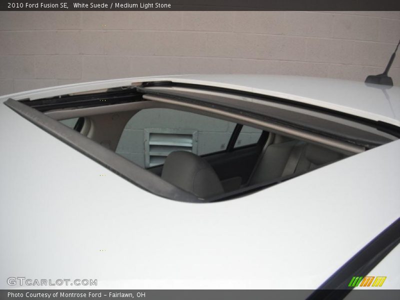 White Suede / Medium Light Stone 2010 Ford Fusion SE