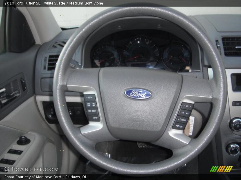 White Suede / Medium Light Stone 2010 Ford Fusion SE