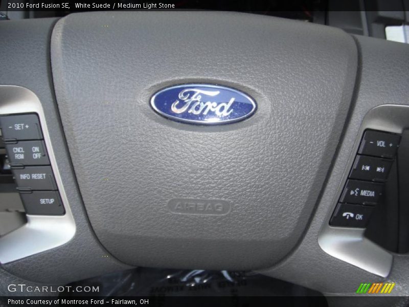 White Suede / Medium Light Stone 2010 Ford Fusion SE