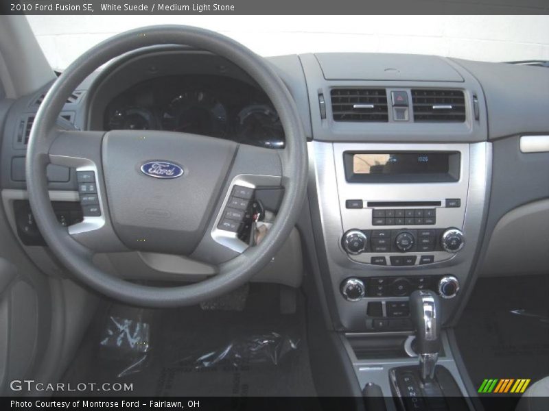 White Suede / Medium Light Stone 2010 Ford Fusion SE