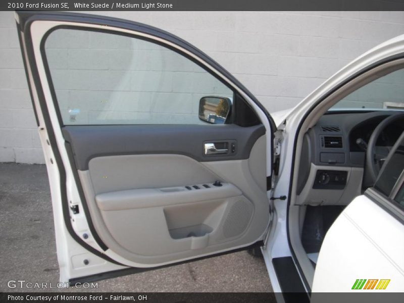 White Suede / Medium Light Stone 2010 Ford Fusion SE