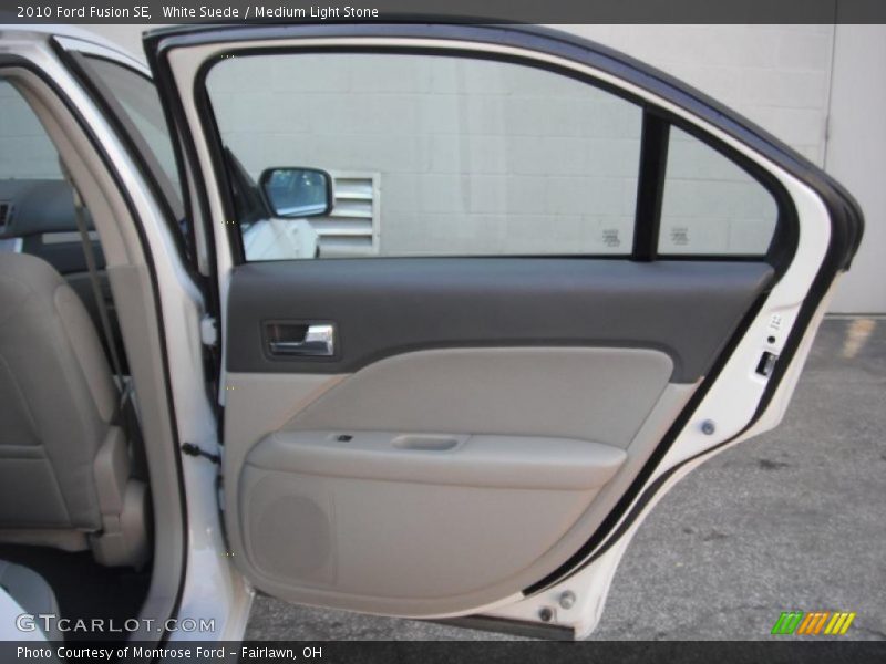White Suede / Medium Light Stone 2010 Ford Fusion SE
